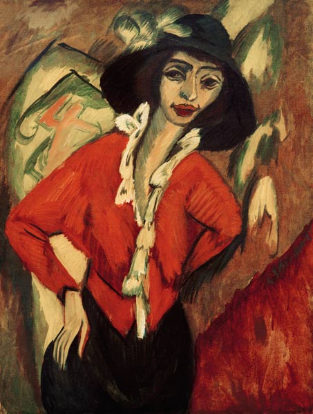 La cabeza de la mujer, Gerda de Ernst Ludwig Kirchner