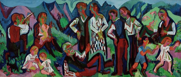Domingo de mineros de Ernst Ludwig Kirchner