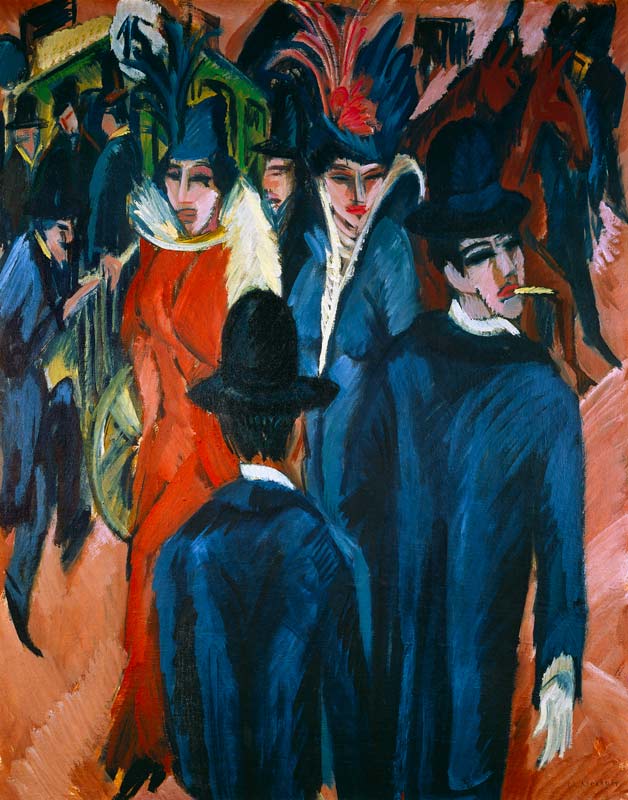 Escena en una calle de Berlin de Ernst Ludwig Kirchner