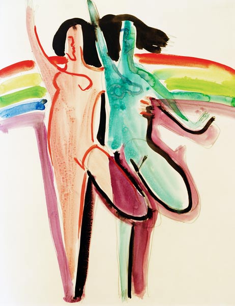 Dos bailarines de Ernst Ludwig Kirchner