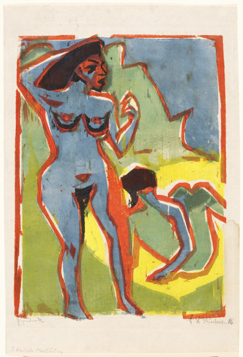 Bathing Women (Moritzburg) de Ernst Ludwig Kirchner