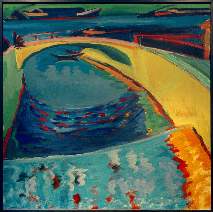 Brücke an der Prießnitzmündung de Ernst Ludwig Kirchner