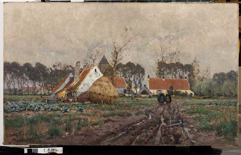 Flandrische Landschaft de Eugen Kampf