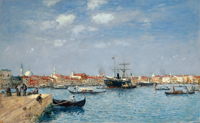 Der Canal Grande in Venedig de Eugène Boudin
