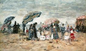 Parasols on the Beach, Trouville