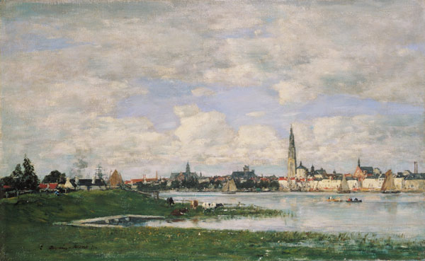 Look on Antwerp de Eugène Boudin