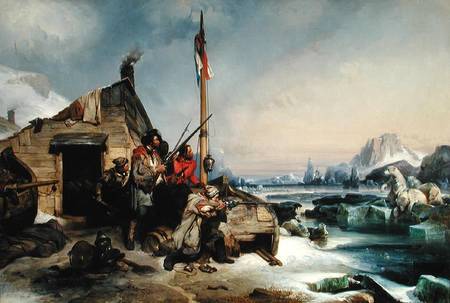 Wintering of a Team of Dutch Sailors on the Eastern Coast of Novaya Zemlya de Eugene Modeste Edmond Lepoittevin