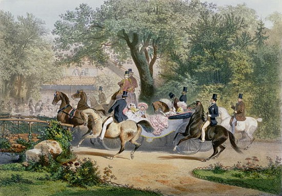 Promenade au Bois de Eugene Charles Francois Guerard