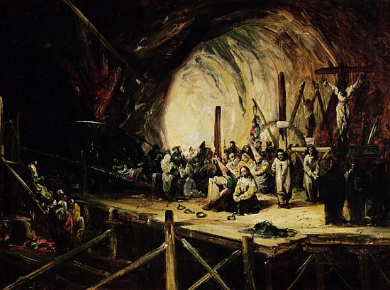 Inquisition Scene de Eugenio Lucas y Padilla