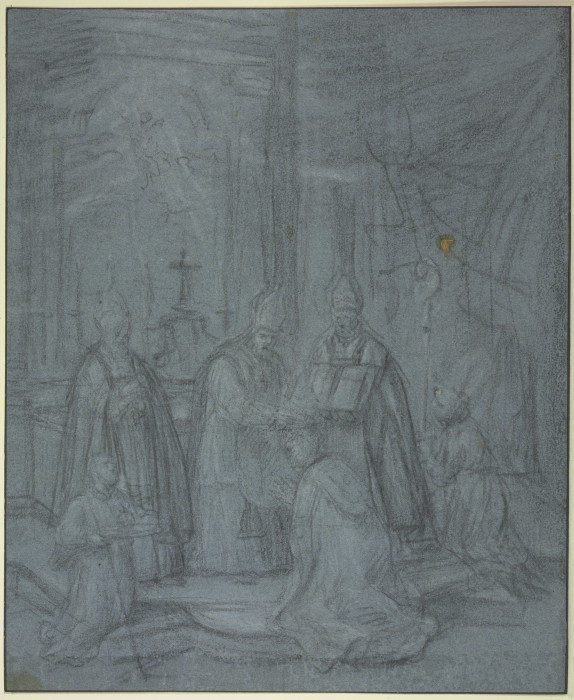 Ordination of a bishop de Eustache Le Sueur