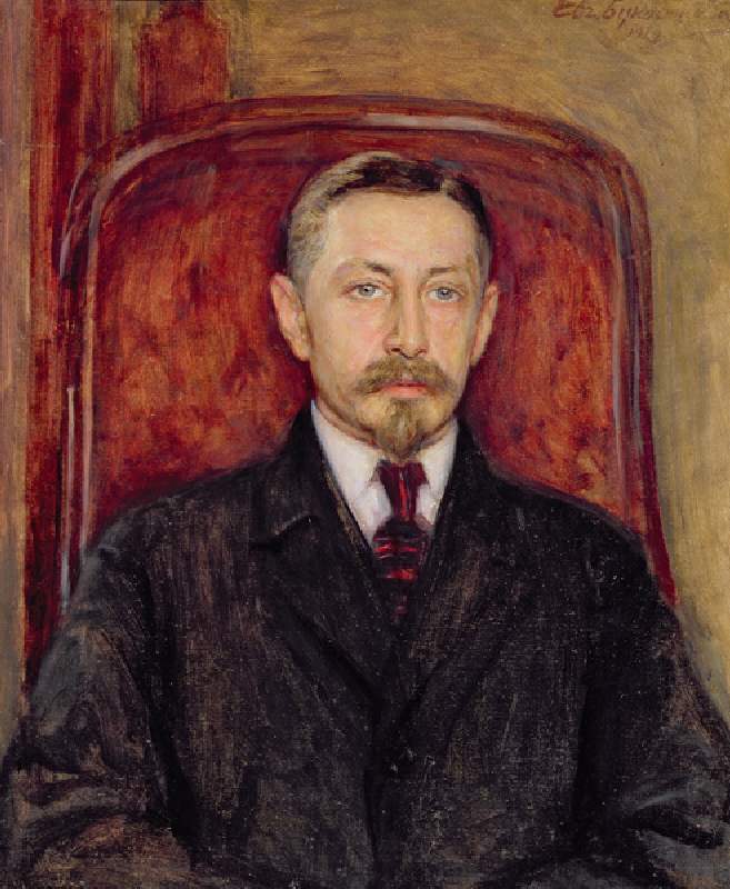 Portrait of Ivan A. Bunin (1870-1953), 1919 (oil on canvas) de Evgeniy Iosipovich Bukovetsky