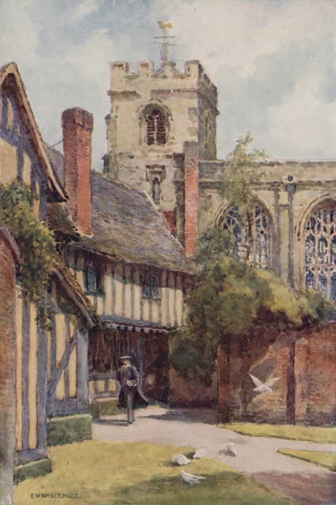 The Grammar School and Guild Chapel, Stratford-on-Avon de E.W. Haslehust