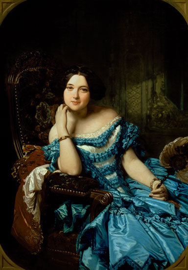 Portrait of Amalia de Llano u Dotres (1821-74), Countess of Vilches de Federico de Madrazo y Kuntz