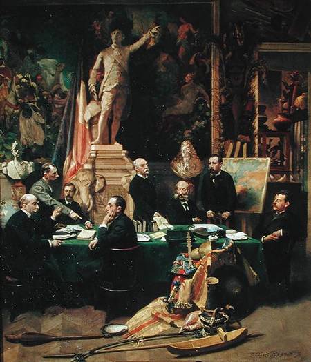 The Colonial Delegates and Jules Ferry (1832-93) de Felix Elie Regamey