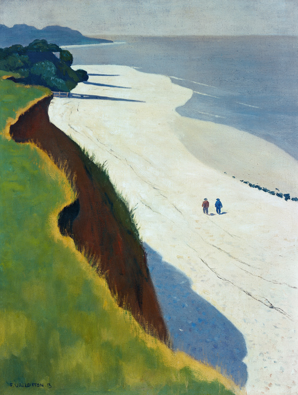 La falaise de La grève blanche de Felix Vallotton