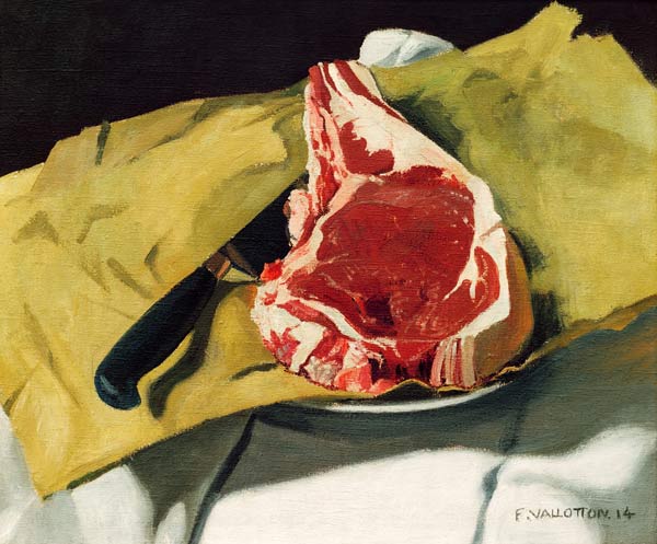 Vallotton / Still life: Entrecote / 1914 de Felix Vallotton