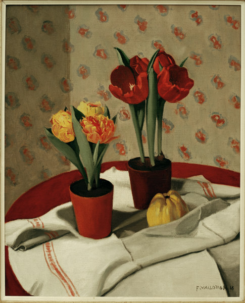 F.Vallotton /Still Life:... Tulips de Felix Vallotton