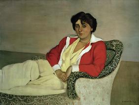 F.Vallotton, Die rote Jacke