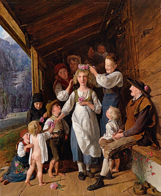 The Bridesmaid de Ferdinand Georg Waldmüller