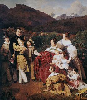 DrJosef Eltz and his family in bath Ischl.