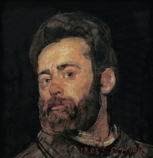 Self-portrait 1883 de Ferdinand Hodler