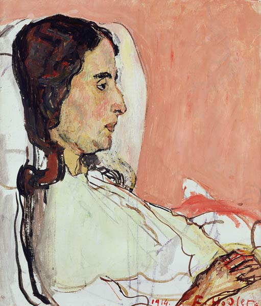 Madame Valentine Gode Darel, Ill, 1914 (oil on canvas) de Ferdinand Hodler