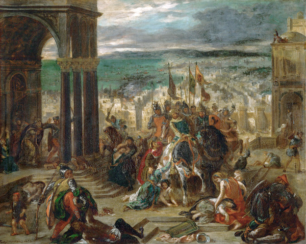 The Entry of the Crusaders in Constantinople de Ferdinand Victor Eugène Delacroix