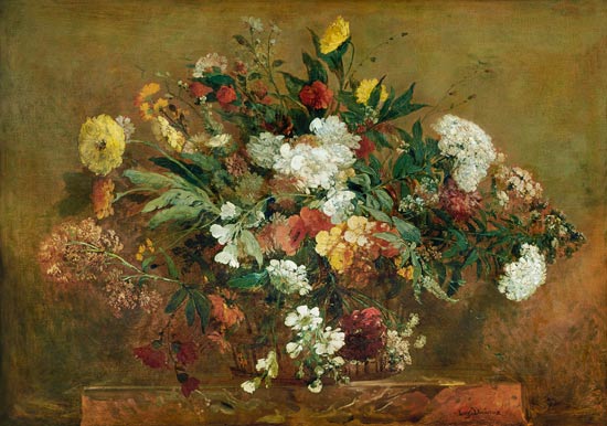 Flores de Ferdinand Victor Eugène Delacroix