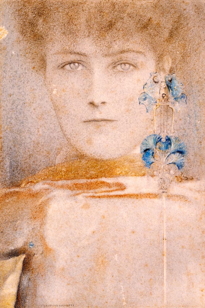 White mask de Fernand Khnopff