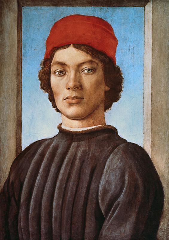 Retrato de un joven de Filippino Lippi