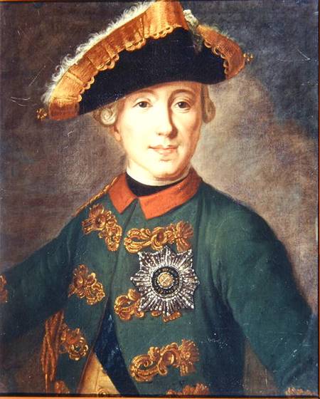 Portrait of Tsar Peter III (1728-62) de Fjodor Stepanowitsch Rokotov