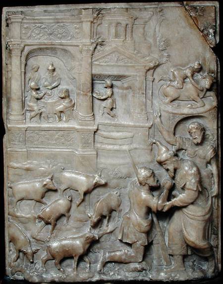 Relief depicting the Return of the Prodigal Son, from Malines de Flemish School
