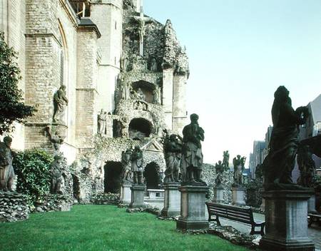 Sculptures and grotto from the 'Calvary' in the grounds of the church (photo) de Flemish School