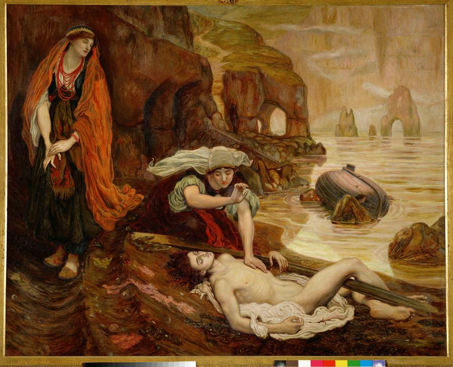 Haydee discovers the body of Don Juan de Ford Madox Brown