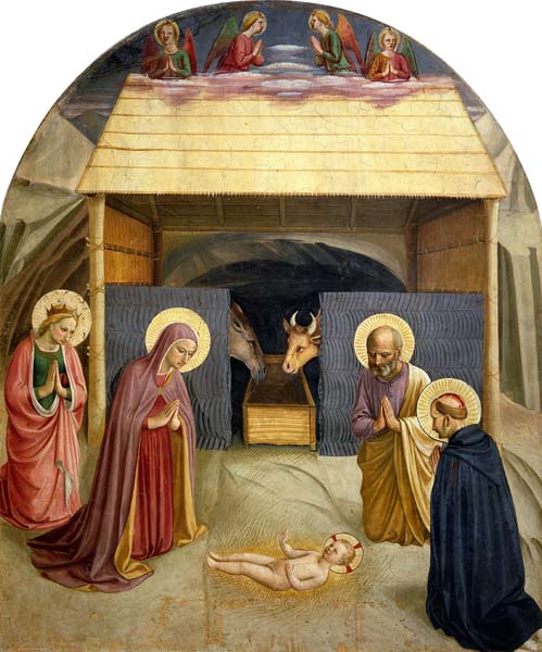 Nativity, with St. Catherine of Alexandria and St. Peter the Martyr de Fra Beato Angelico