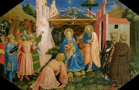 The adoration of the kings Predella of the altar p