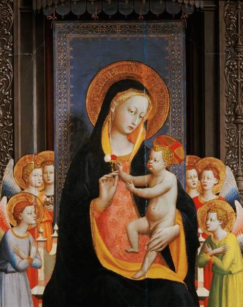 San Domenico Altarpiece, c.1422 (tempera & gold leaf on panel) (detail of 43192)