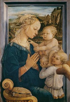 Madonna and Child with Angels, c.1455 (tempera on panel)