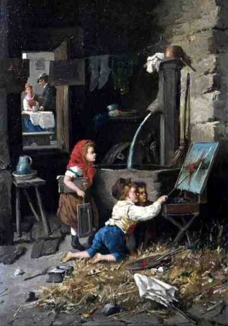 Mischief in the Studio de Francesco Bergamini