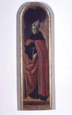 St. Augustine (tempera on panel) de Francesco Botticini