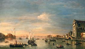 Venecia, Canale della Giudecca con la Iglesia dei Gesuati