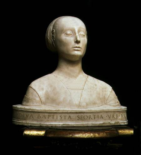 Battista Sforza, Duchess of Urbino, bust de Francesco  Laurana
