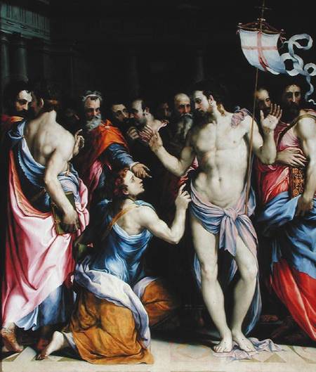 The Incredulity of St. Thomas de Francesco Salviati