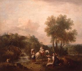 F.Zuccarelli / Landscape with Riders