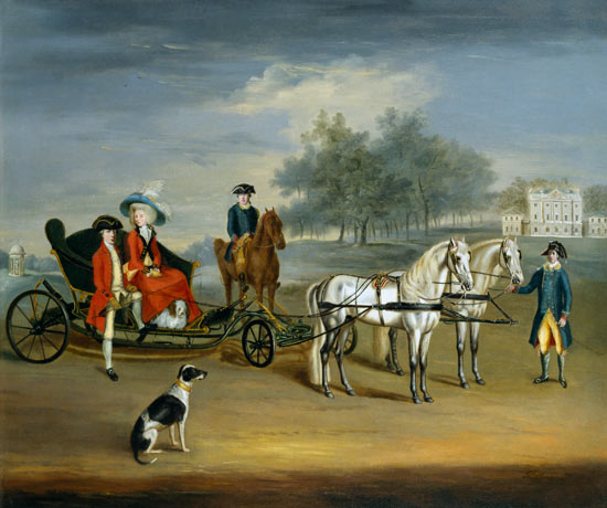 Edward Stratford, 2nd Earl of Aldborough, and his wife, Anne Elizabeth, in the Grounds of Stratford de Francis Sartorius