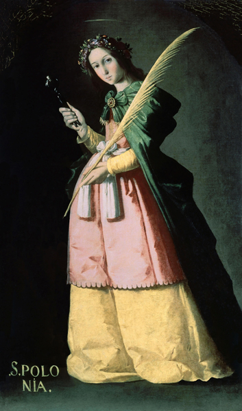 Saint Apollonia de Francisco de Zurbarán (y Salazar)