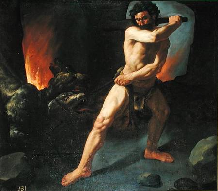 Hercules and Cerberus de Francisco de Zurbarán (y Salazar)