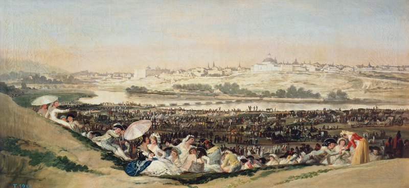 Festival público en el día de San Isidro de Francisco José de Goya