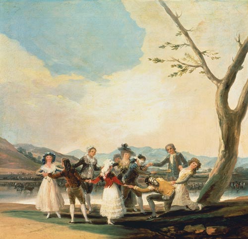 The blind-man's-buff game de Francisco José de Goya