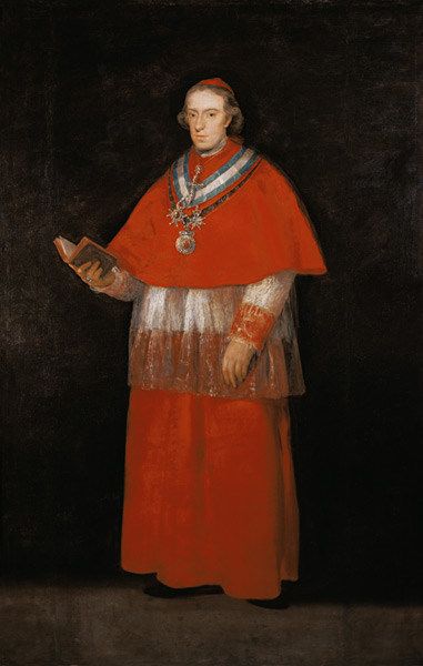 The cardinal Luis Maria de Borbón y Vallabriga. de Francisco José de Goya